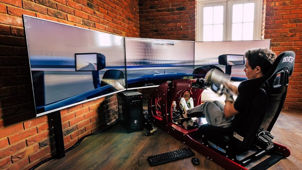 g-performance.gr –Lando Norris racing simulator iso view