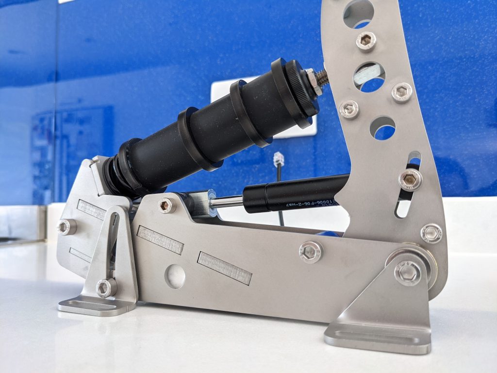Close up of new elastomers and 2 way damper on Ultimate+ brake