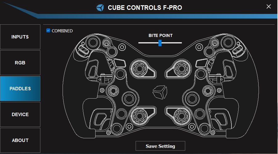 Cube Controls F-Pro Software - bite point