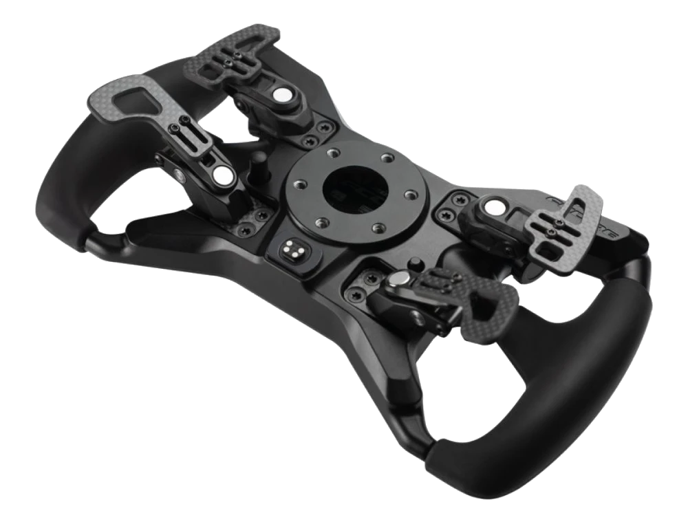 Cube Controls F-Core sim racing wheel - rear - no hub - 4 paddles2