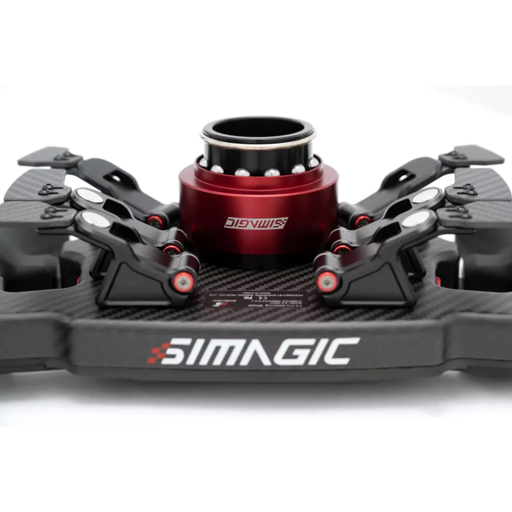 Simagic FX Pro steering wheel - rear view detail - G-Performance