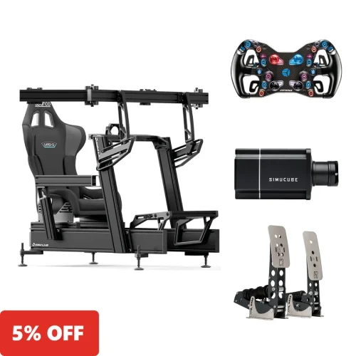 GT Pro BUNDLE - integrated Triple monitor mount - Heusinkveld Sprint - with discount