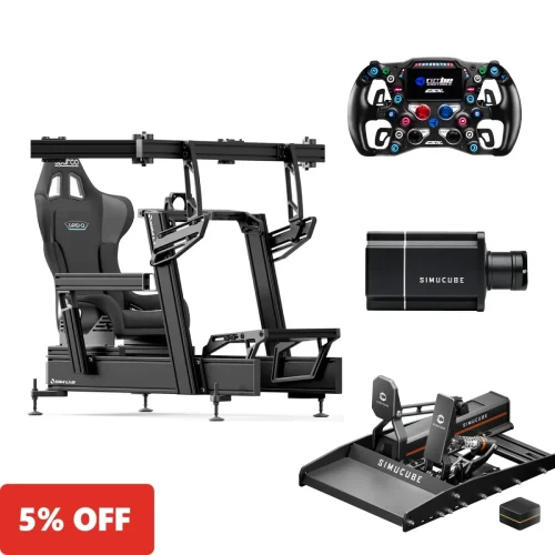 Formula Ultimate+ BUNDLE - integrated Triple monitor mount - with discount ActivePedals Pro